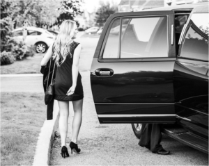 senor girl graduation limo